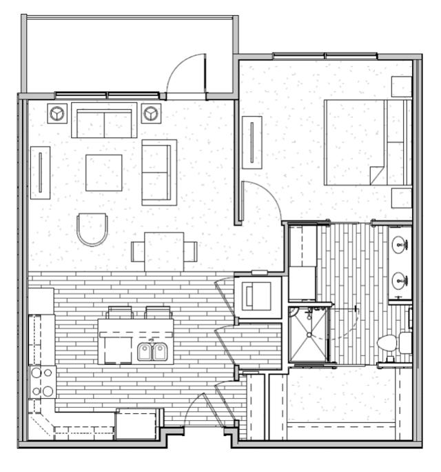 Crane - 1 Bedroom - 1 Bath