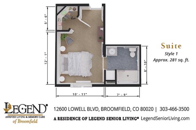 Memory Care - Suite Style 1 - One Bedroom