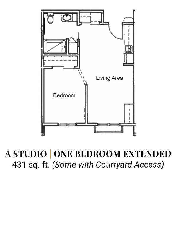 A  - Studio - One Bedroom Extended