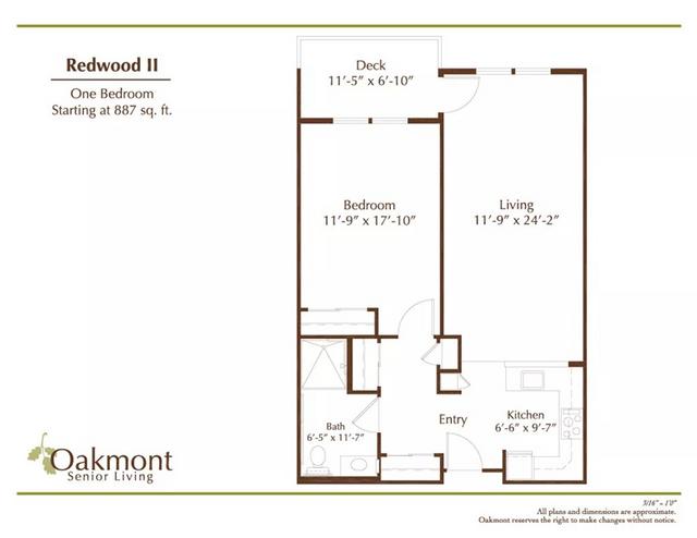 Redwood II 1 Bedroom