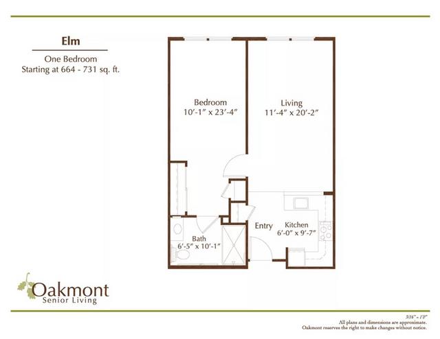 Elm 1 Bedroom