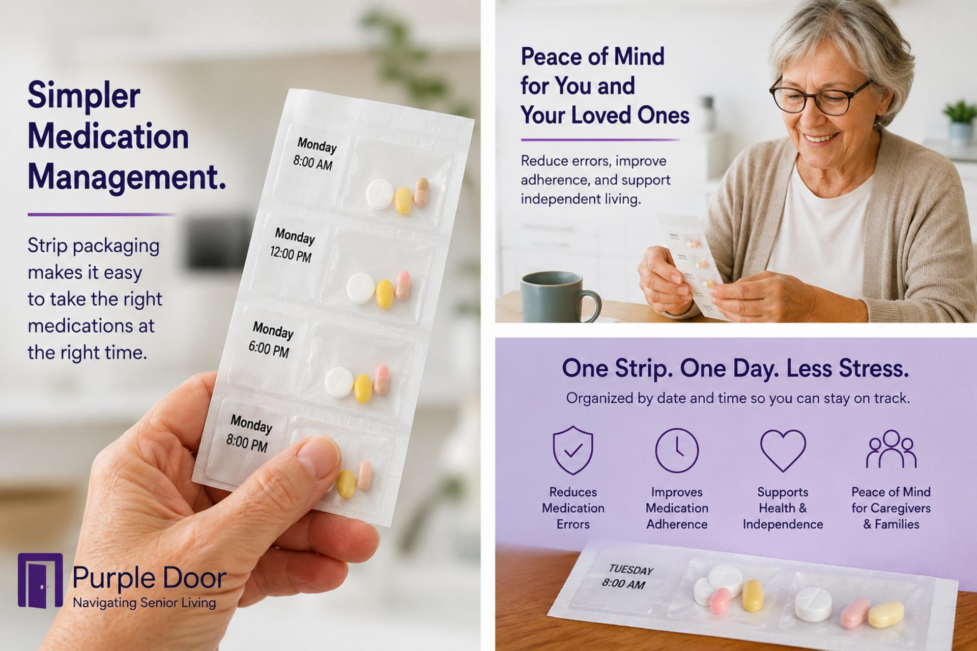 Purple Door Finders Featured in "Nifty After Fifty" Online Magazine: Medication Management for Seniors: How Strip Packaging Improves Safety and Independence