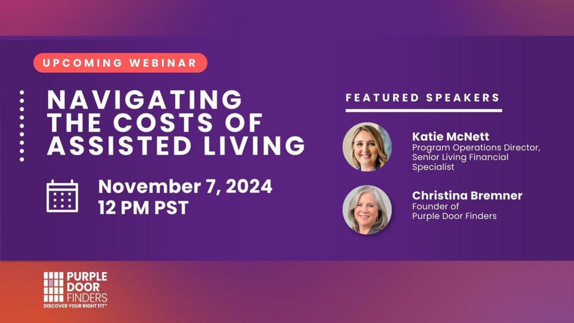 Webinar: Navigating the Cost of Assisted Living